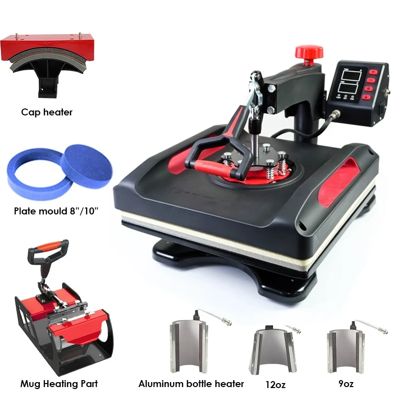 15x15 Heat Press 8 in 1 Swing Away Heat Press Machine